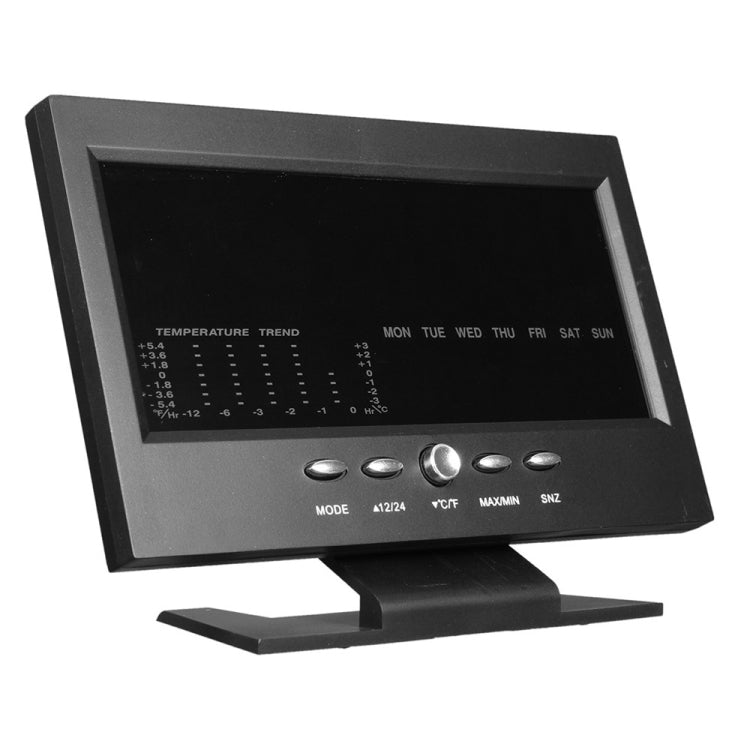 8082T Weather Forecast Clock LED Color Screen Perpetual Calendar Temperature And Humidity Intelligent Voice Control Electronic Alarm Cloc,Specification: