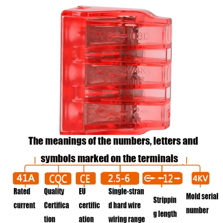10 PCS VSELE VSE-103DTerminal Block PCT Wire Connector