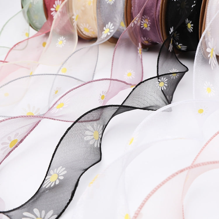 Small Daisy Mermaid Ribbon Flower Bouquet Handwriting Snow Yarn Ribbon