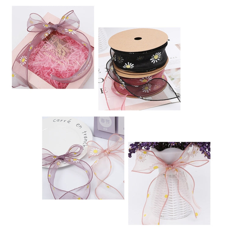 Small Daisy Mermaid Ribbon Flower Bouquet Handwriting Snow Yarn Ribbon