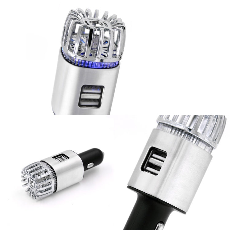 JO-6291 Negative Ion Car Sterilizing Air Purifier Mobile Phone High-Speed Charging Dual USB Cigarette Lighter