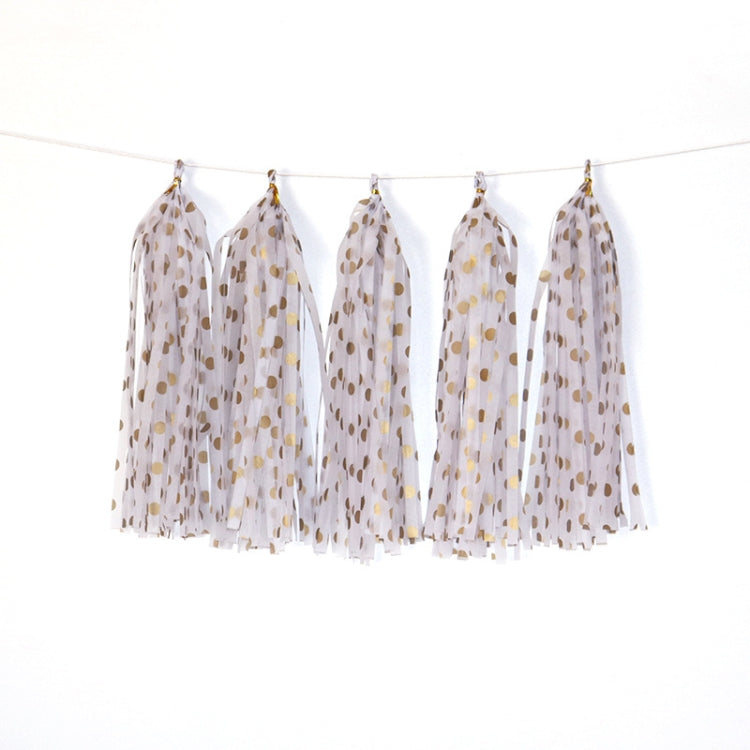 Color Polka Dot Paper Tassels Birthday Room Decoration Ribbon Garland