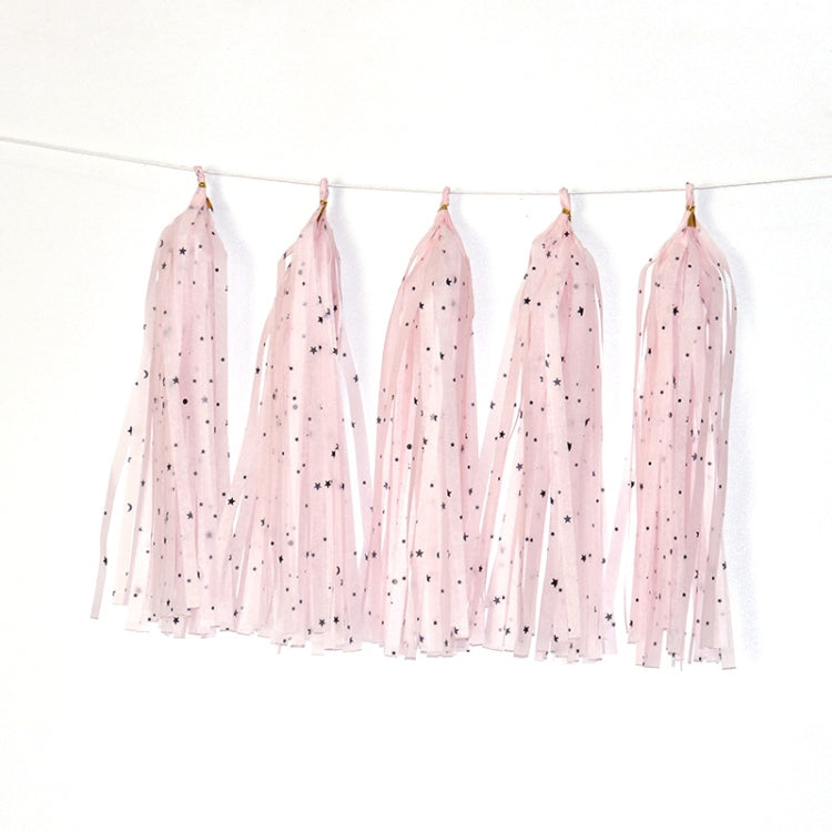 Color Polka Dot Paper Tassels Birthday Room Decoration Ribbon Garland