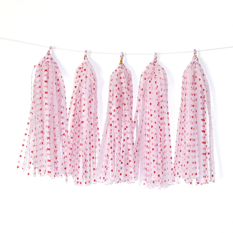Color Polka Dot Paper Tassels Birthday Room Decoration Ribbon Garland