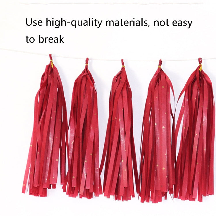 Color Polka Dot Paper Tassels Birthday Room Decoration Ribbon Garland