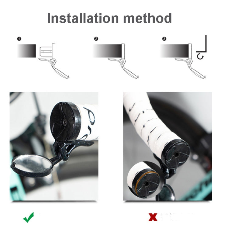 Bicycle Rearview Mirror Road Handlebar Plug Reflector Bicycle Equipment