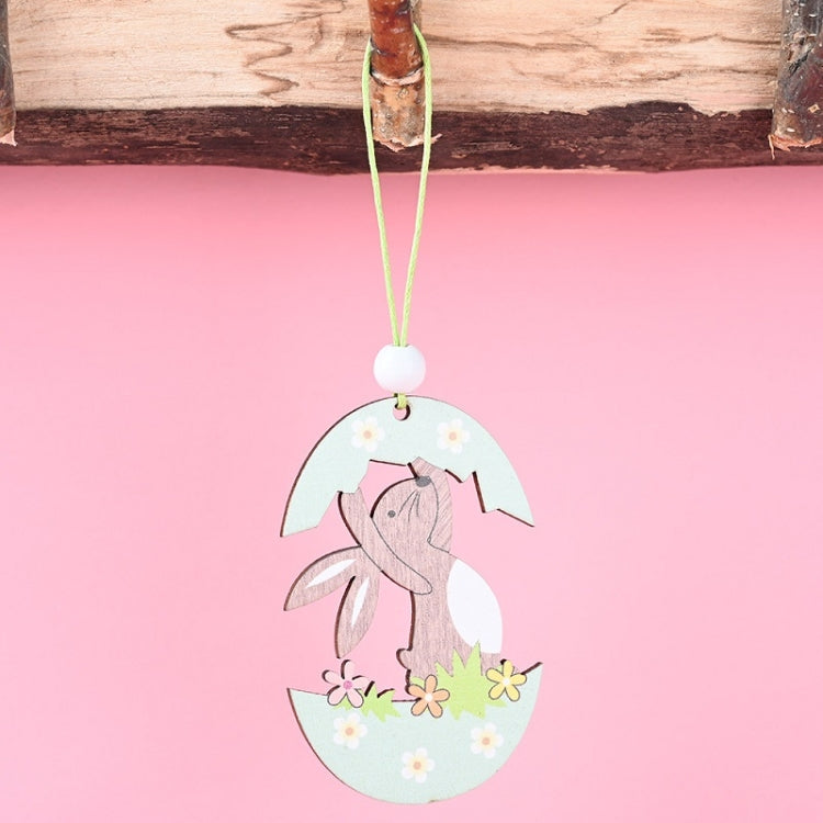 Easter Wooden Pendants Festive Atmosphere Decorative Items