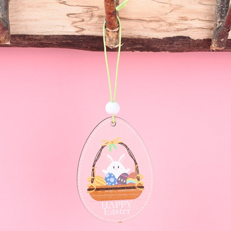 Easter Wooden Pendants Festive Atmosphere Decorative Items