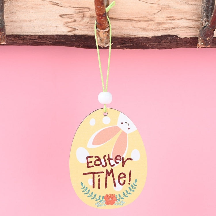 Easter Wooden Pendants Festive Atmosphere Decorative Items