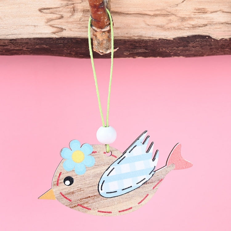 Easter Wooden Pendants Festive Atmosphere Decorative Items