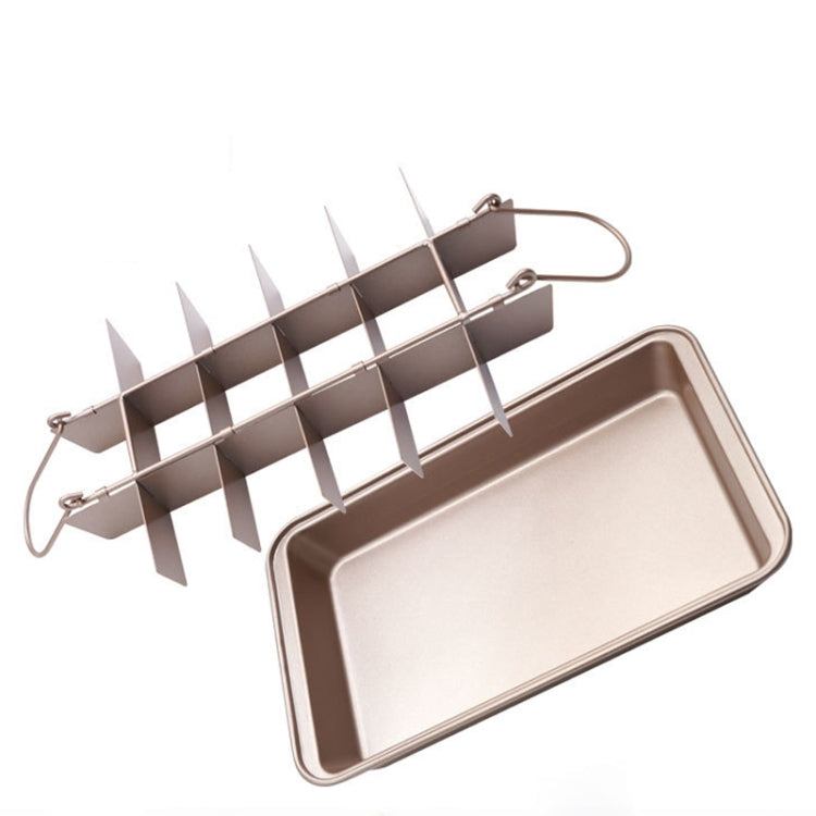 Brownie Pan Cake Mold Square Bread Baking Thick Solid Bottom Non-Stick Baking Pan