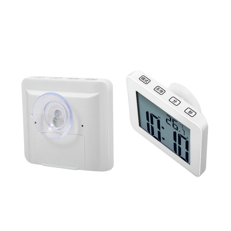 Waterproof Wall Clock LCD Bathroom Clock Kitchen Electronic Alarm Clock