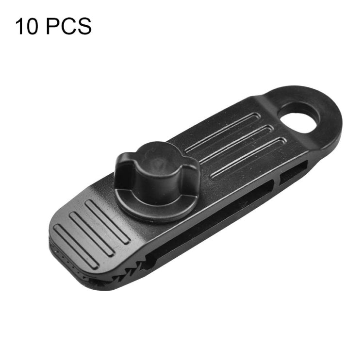 10pcs /Set Outdoor Camping Canopy Windproof Clip Tent Additional Pull Point Plastic Clip Rainproof Tarp Fixing Clip