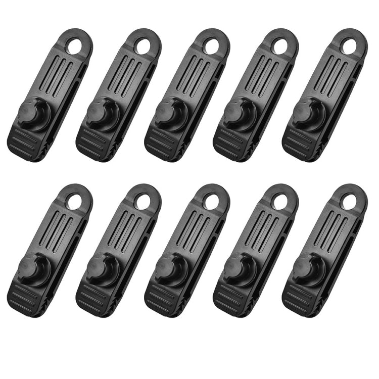 10pcs /Set Outdoor Camping Canopy Windproof Clip Tent Additional Pull Point Plastic Clip Rainproof Tarp Fixing Clip
