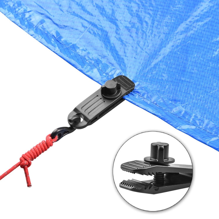 10pcs /Set Outdoor Camping Canopy Windproof Clip Tent Additional Pull Point Plastic Clip Rainproof Tarp Fixing Clip