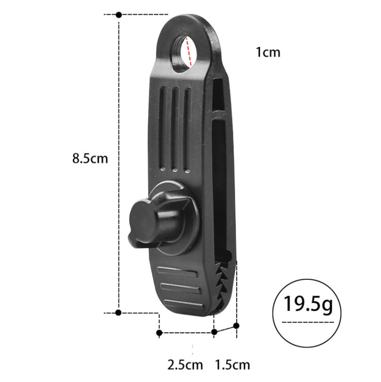 10pcs /Set Outdoor Camping Canopy Windproof Clip Tent Additional Pull Point Plastic Clip Rainproof Tarp Fixing Clip