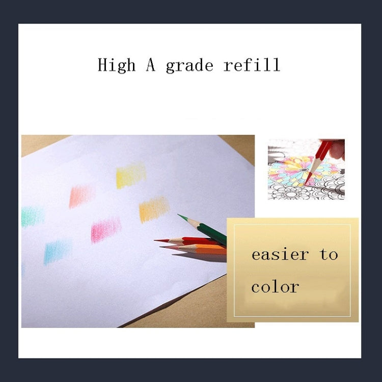 72-Color Tin Box Oily Drawing Color Pencils