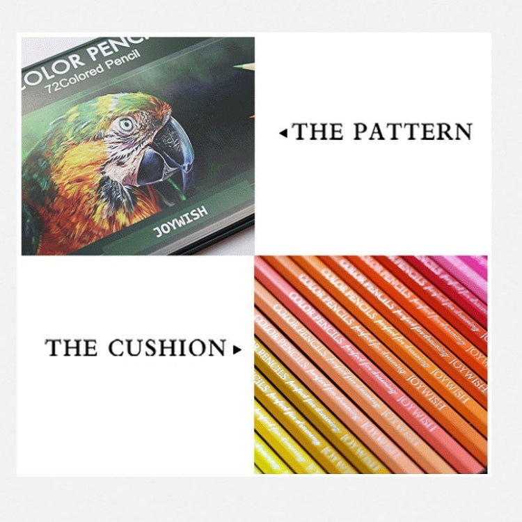 72-Color Tin Box Oily Drawing Color Pencils