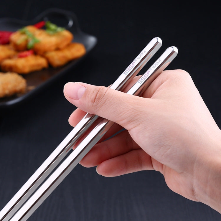 1 Pair Extended Chopsticks Stainless Steel Non-Slip Anti-Scalding Long Chopsticks Noodle Chopsticks Hot Pot Chopsticks