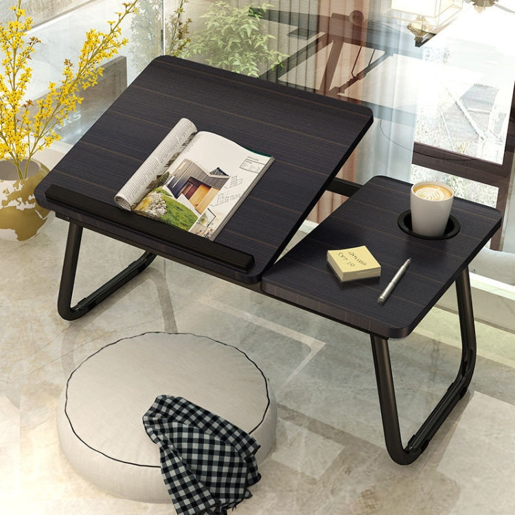 Bed Four-Speed Lifting Table Folding Laptop Desk  Adjustable Dormitory Lazy Table with Cup Holder