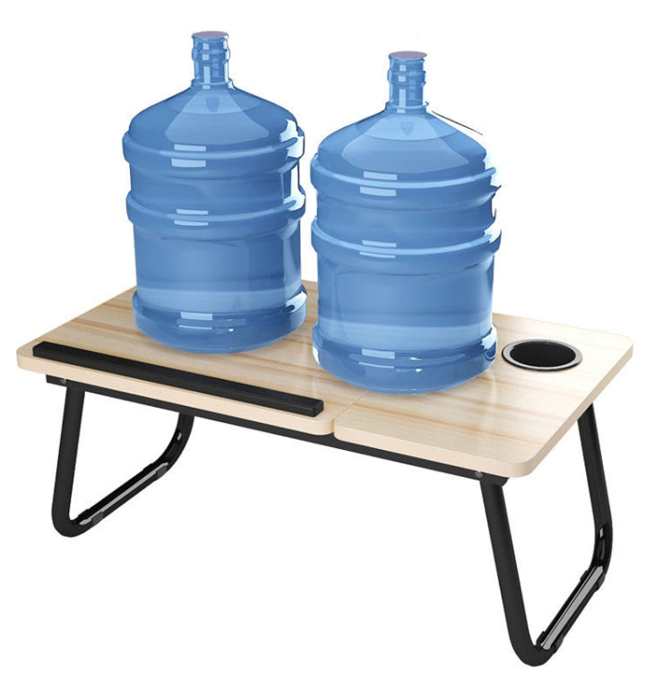 Bed Four-Speed Lifting Table Folding Laptop Desk  Adjustable Dormitory Lazy Table with Cup Holder