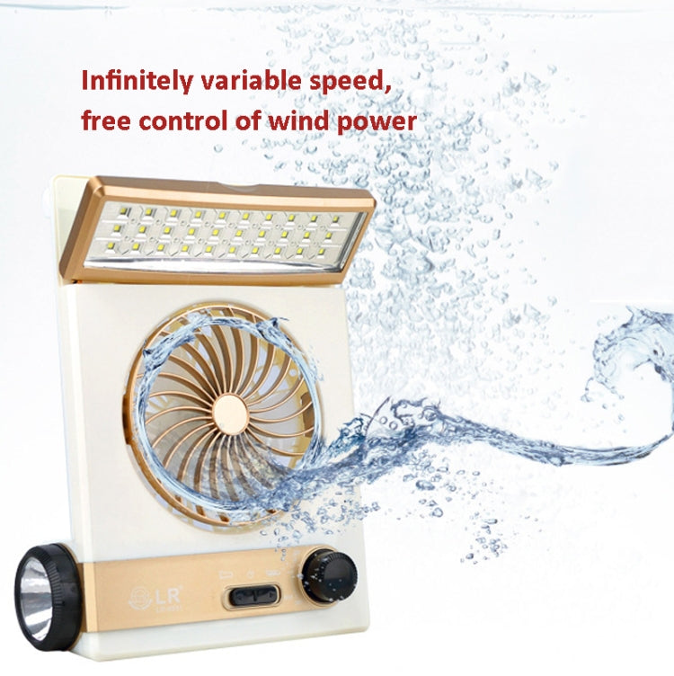 Four-In-One Solar Fan With Lamp Flashlight Function,CN Plug