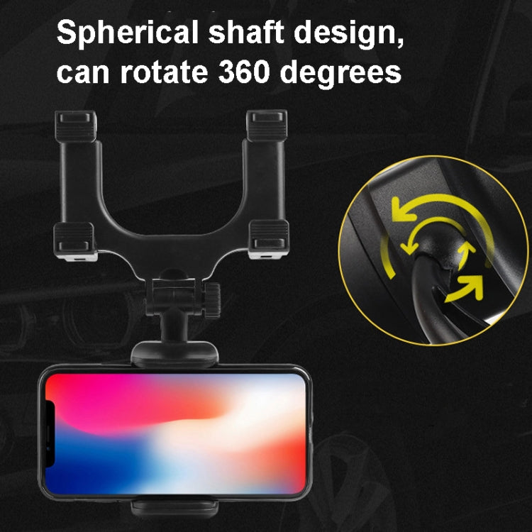 2 PCS Car Rearview Mirror Mobile Phone Bracket Tachograph Fixing Clip