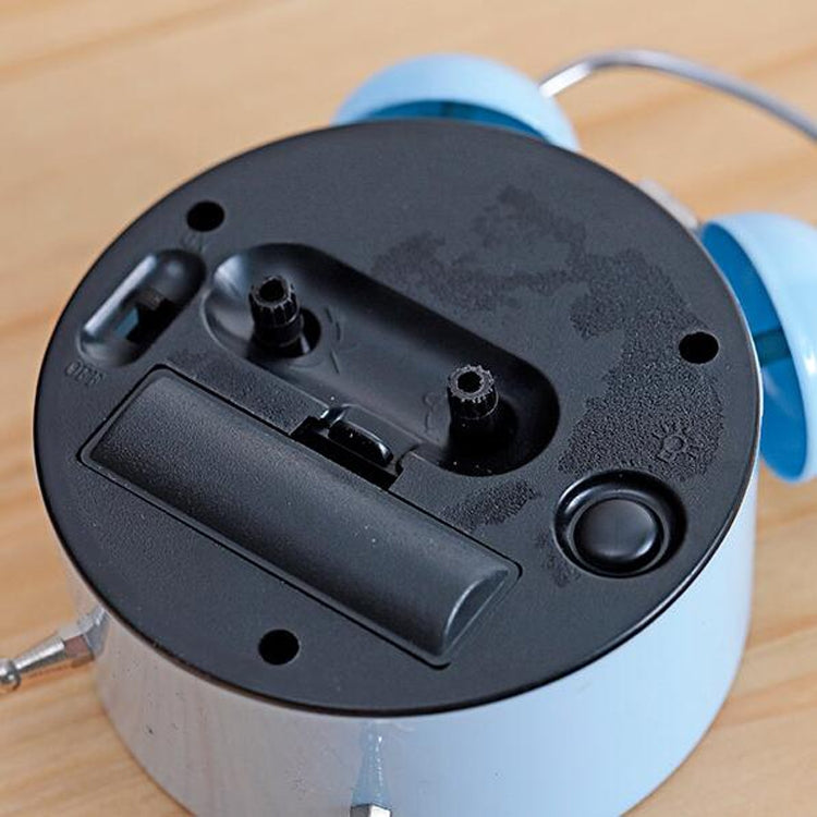 Cartoon Alarm Clock Ringing At The Bedside Of Students Metal Alarm Clock With Night Light, Color Random Deilvery