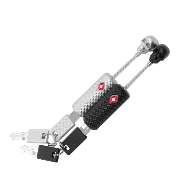 Customs Lock  Wire Rope Padlock Skull Customs Code Lock