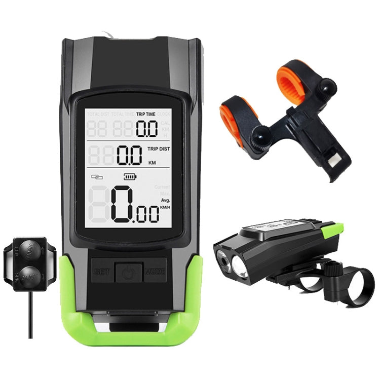 3 In 1 Wireless Bicycle Code Meter Lamp Strong Light Front Light