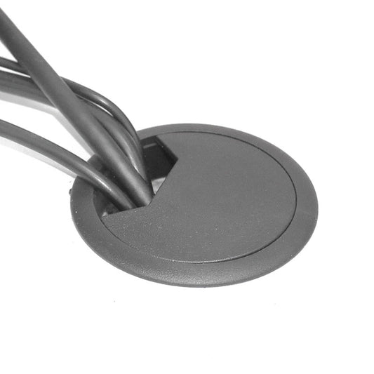 ABS Plastic Round Cable Box Computer Desk Cable Hole Cover, Specification: 80mm (White), 50mm (Black), 50mm (White), 53mm (Black), 53mm (White), 60mm (White), 60mm (Black), 80mm (Black), 80mm (White)
