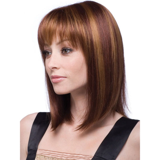 Women Medium Long Style Straight Hair Headgear