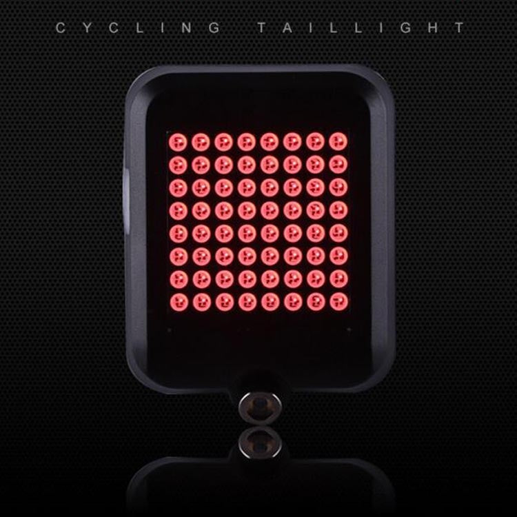 Intelligent Steering Brake Tail Light USB Rechargeable Bicycle Light Cycling Warning Safety Light