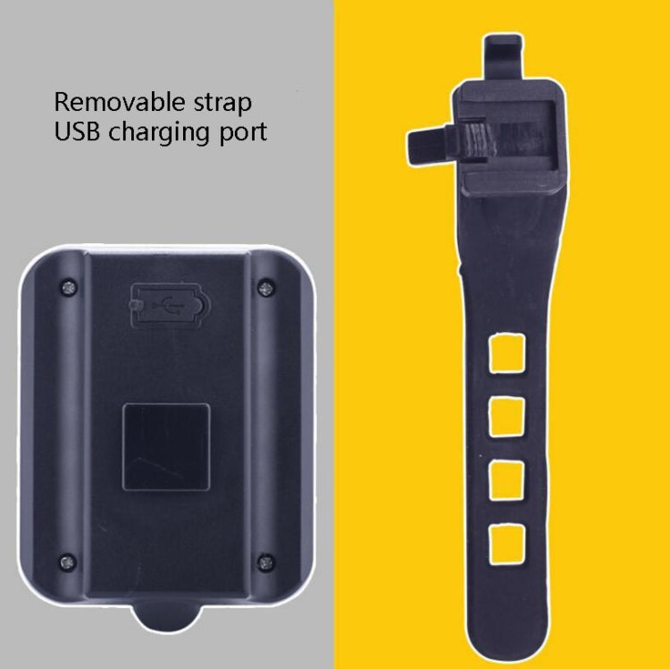 Intelligent Steering Brake Tail Light USB Rechargeable Bicycle Light Cycling Warning Safety Light