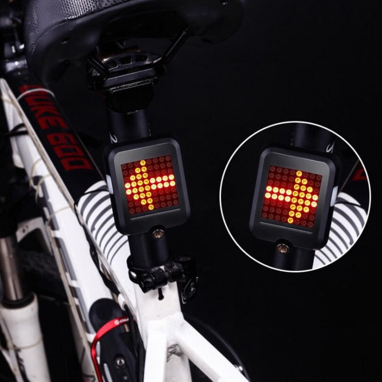 Intelligent Steering Brake Tail Light USB Rechargeable Bicycle Light Cycling Warning Safety Light