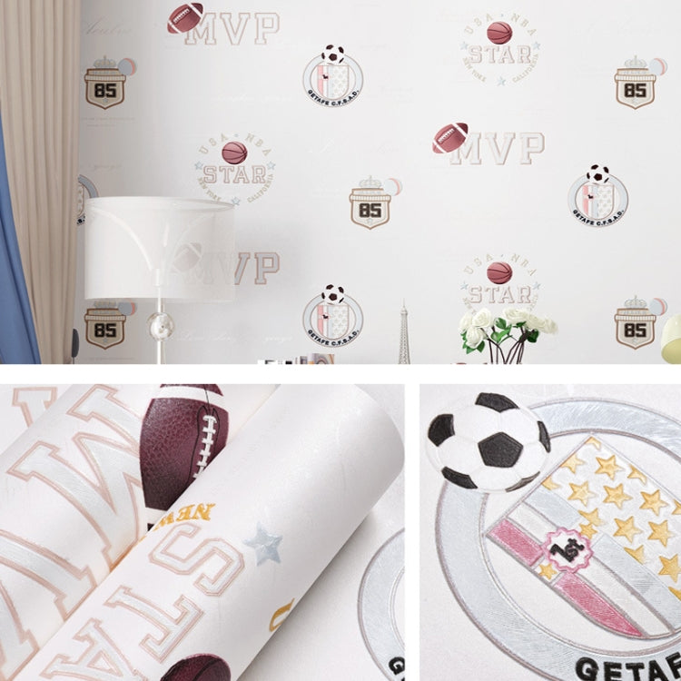 3D Stars Moon Self-Adhesive Wallpaper Mediterranean Children Wall Sticker