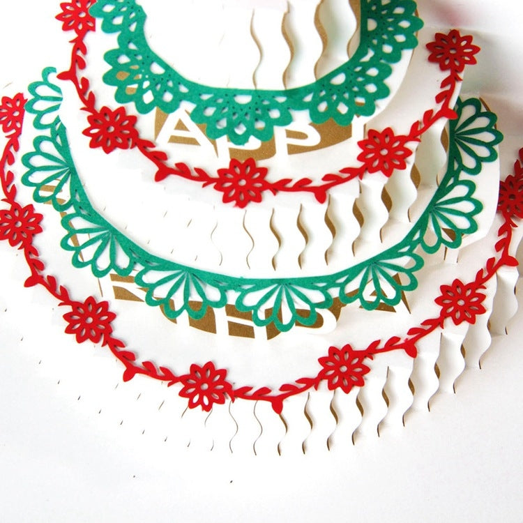 2 PCS 3D Three-Dimensional Cake Birthday Card Children Handmade Gift Small Card