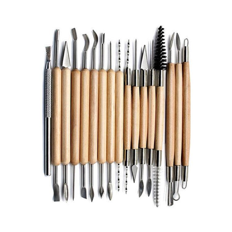 30 In 1 Wooden Pottery Clay Tools Multi-Function Clay Sculpture Tools