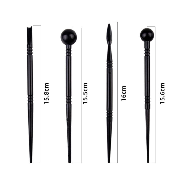 23 In 1 Wooden Clay Plastic Pottery Clay Tool Set Multifunctional Carving Combo Set