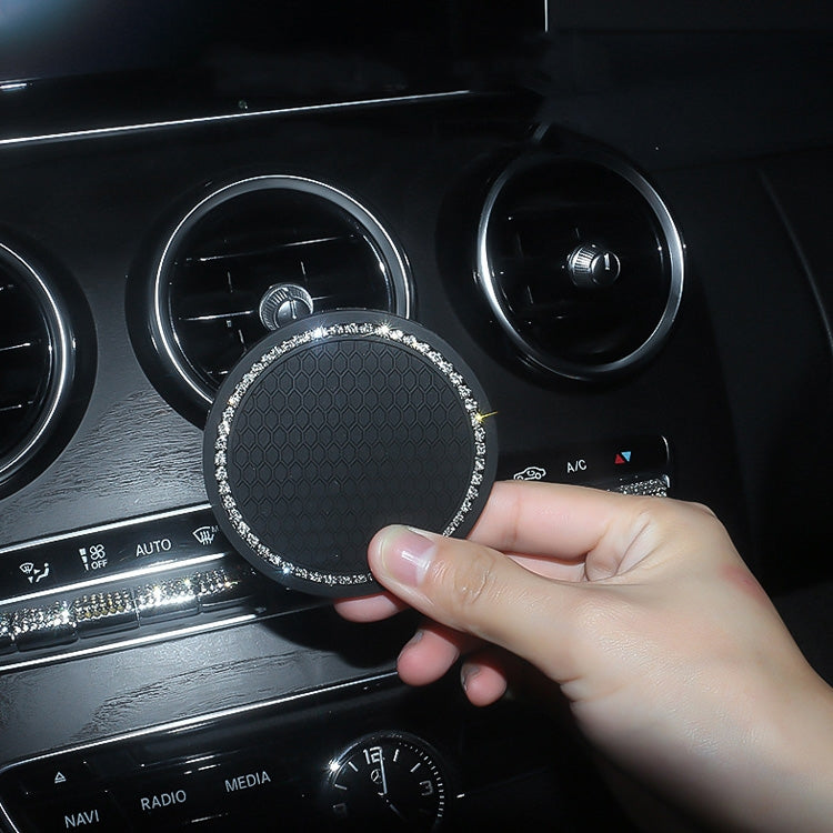 Car Universal Diamond Honeycomb Water Coaster Car Anti-Slip Mat