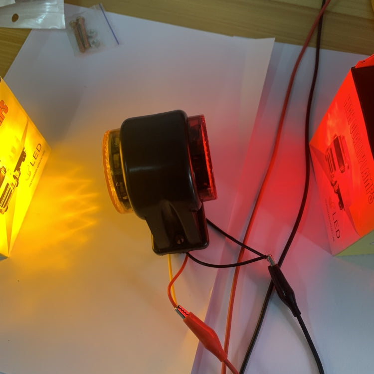 12/24V 2000-4000K 14 LEDs Truck Two-Color Side Light Trailer Side Tail Light