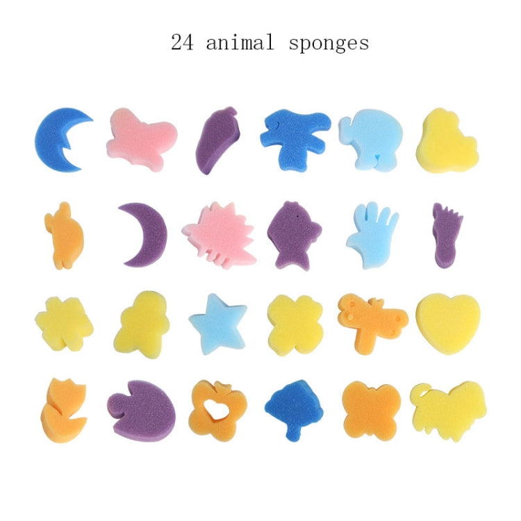 54 In 1 Painting Tool Brush Painting Clothes Sponge Brush Set For Children