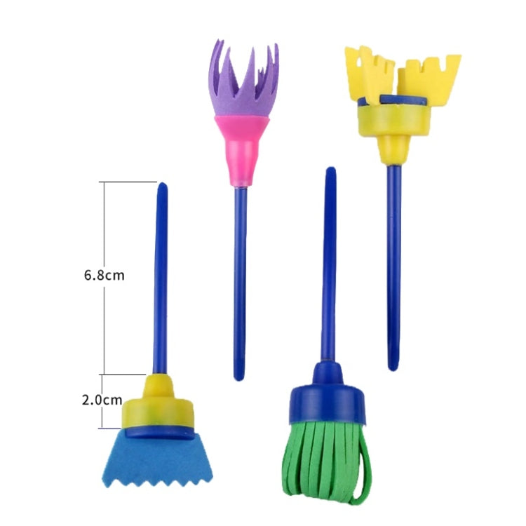 54 In 1 Painting Tool Brush Painting Clothes Sponge Brush Set For Children