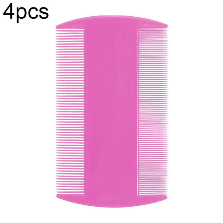 4pcs Pet Comb Double-Sided Comb Dog Cleaning Supplies Cat Comb Pet Grooming Supplies