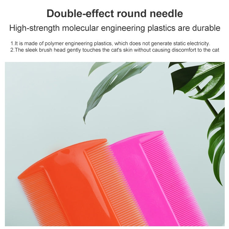 4pcs Pet Comb Double-Sided Comb Dog Cleaning Supplies Cat Comb Pet Grooming Supplies