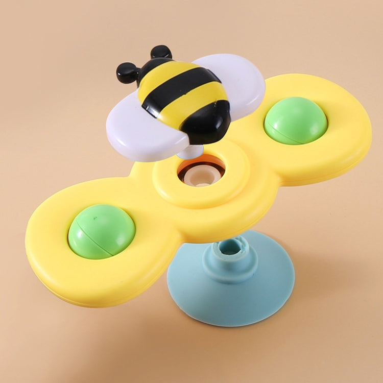 3 In 1 Fingertip Spinner Baby Rattle Three-Color Insect Sucker Turn And Turn Fun Baby Bath Toy