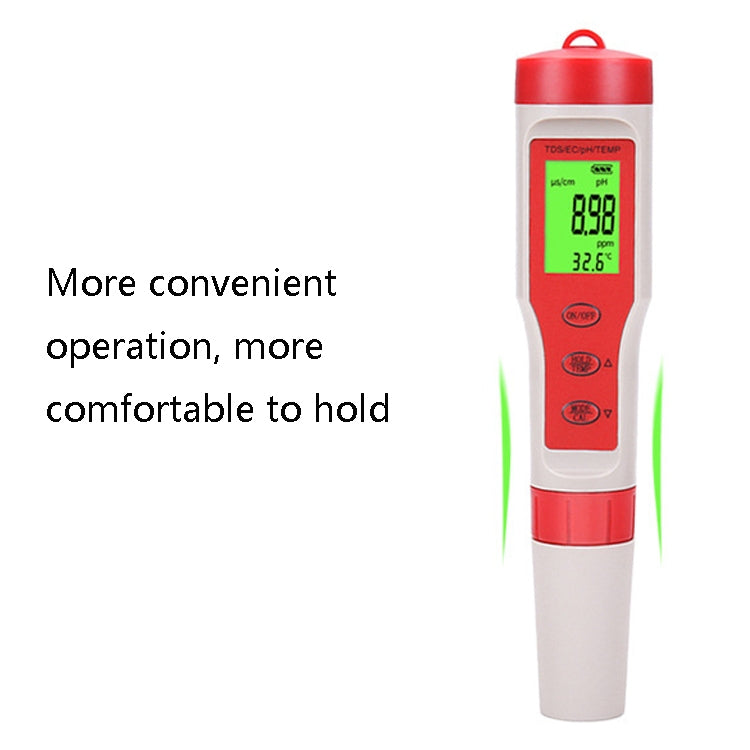 4-in-1 Portable PH/TDS/EC/TEMP Test Pen Multi-Function Water Quality Tester