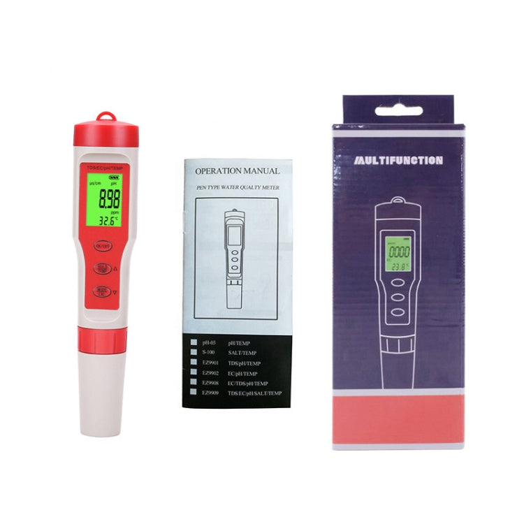 4-in-1 Portable PH/TDS/EC/TEMP Test Pen Multi-Function Water Quality Tester