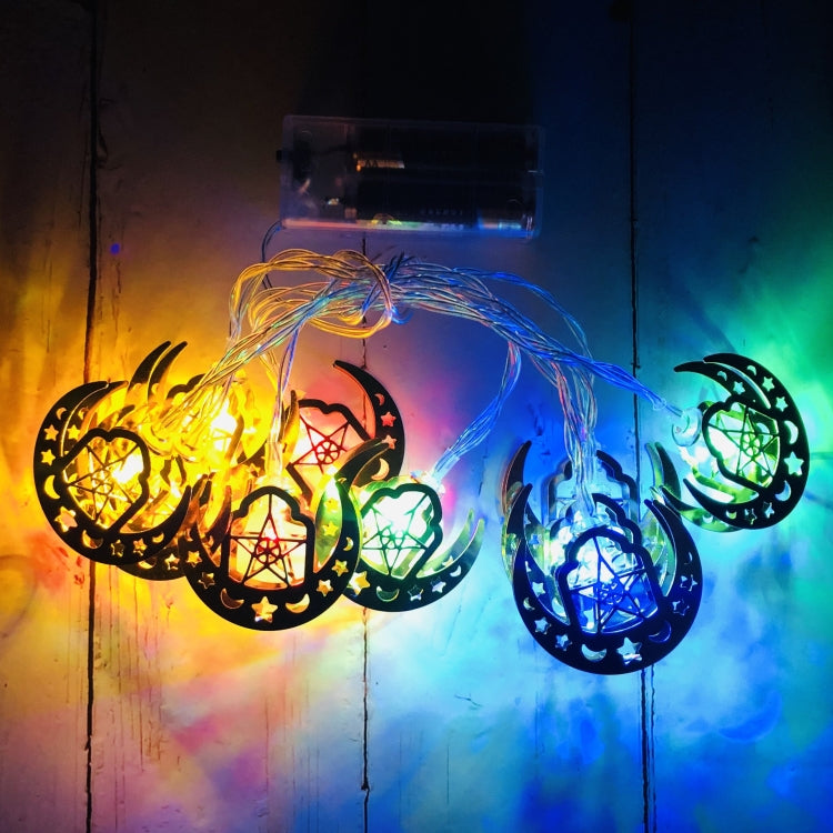 Eid Al-Fitr LED Star and Moon String Lights Ramadan Festival Decoration Lamp