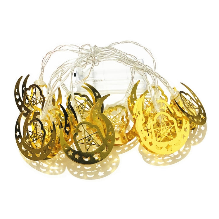 Eid Al-Fitr LED Star and Moon String Lights Ramadan Festival Decoration Lamp